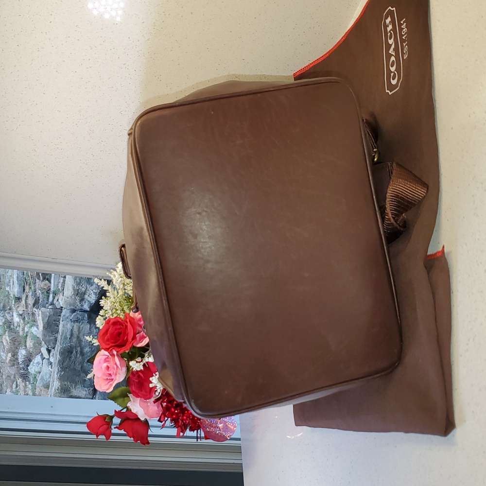 USA 🇺🇲 Vintage COACH #0529 Mahogany Leather Backpack - Picture 7 of 12